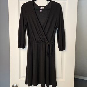 Alya Classic Black Long Sleeve Dress